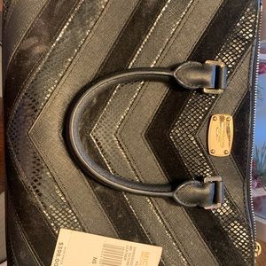 Michael Kors Black purse with crossbody strap